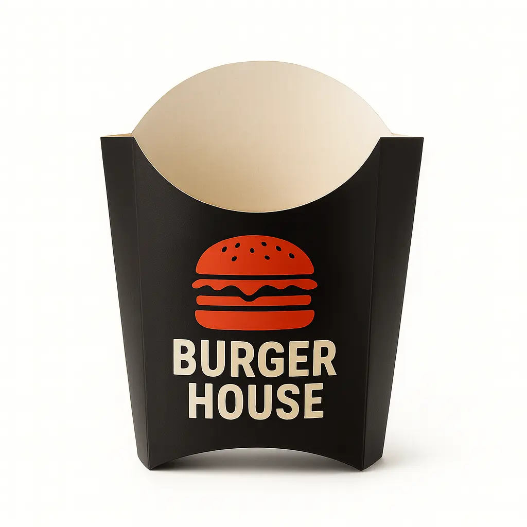 Pommesschachtel / Pommesschütten mit eigenem Logo (10.000 Stk) (S)